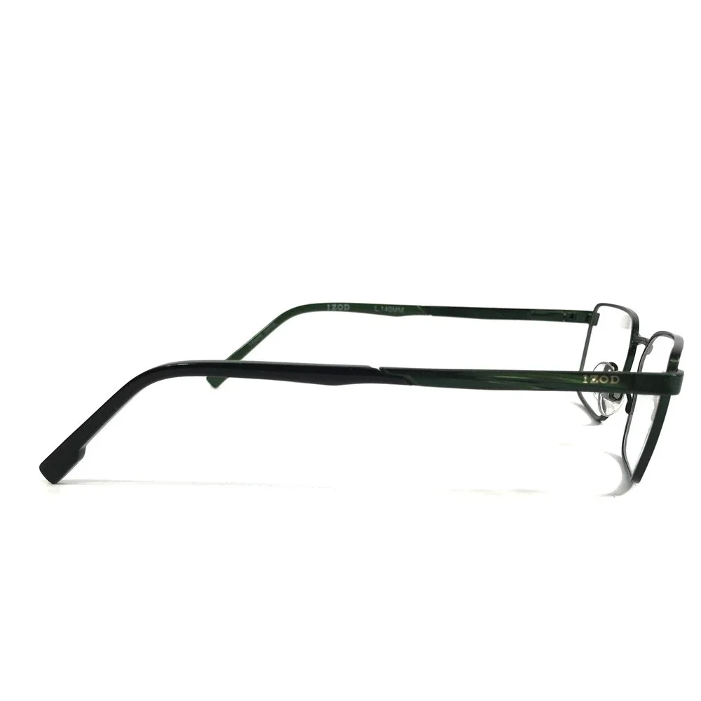 IZOD Eyeglasses Frames IZ2123 GREEN SLATE Rectangle Wire Rim 50-16-140